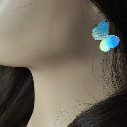 Handmade Titanium Butterfly Earrings