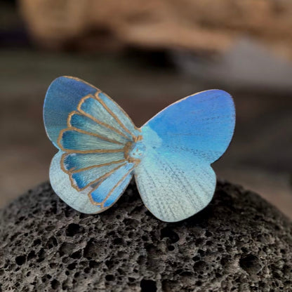 Handmade Titanium Butterfly Ring