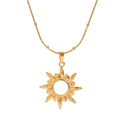 Classic Sun Pendant Necklace