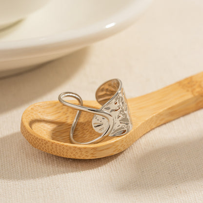 Simple Hammered Texture Ring